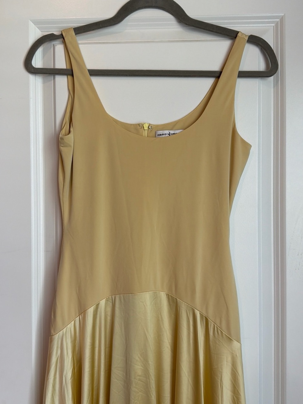 Rare London Yellow Sleeveless Maxi Dress - Elegant Scoop Neck - Picture 2 of 4